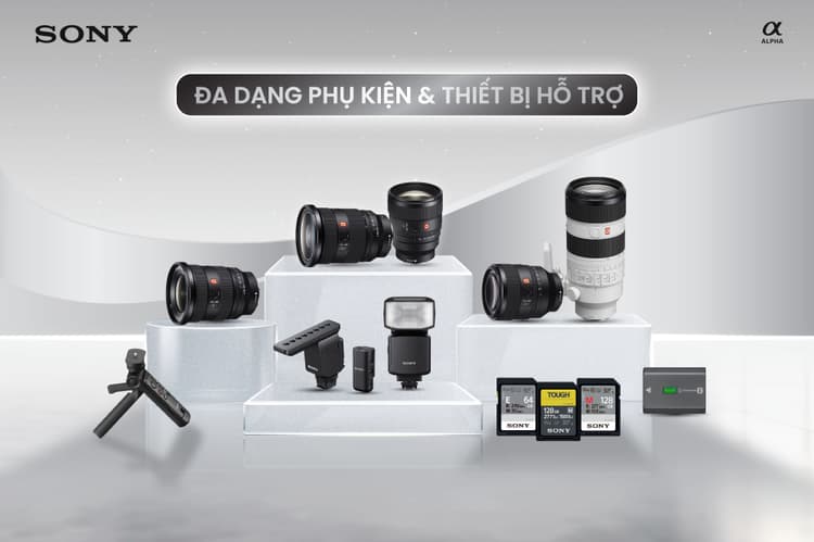 Sony A7C đa dạng phụ kiện và thiết bị hỗ trợ