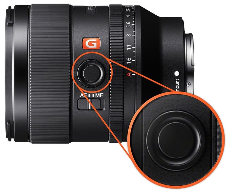 Sony 35mm f1.4 GM - Nút giữ nét đa chức năng