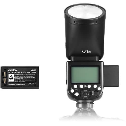 Flash Godox V1 với pin li-on hiệu suất cao