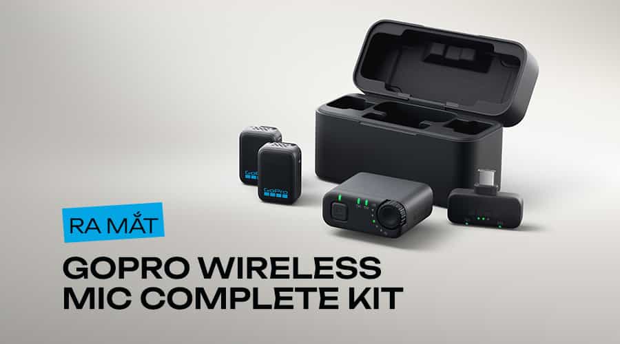 Ra Mắt GoPro Wireless Mic Complete Kit: Micro Không Dây Tương Thích Đa Dạng Thiết Bị Ghi Hình