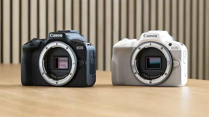 các nhiếp ảnh gia có thể lựa chọn linh hoạt giữa hai phiên bản canon eos r50 màu đen và trắng