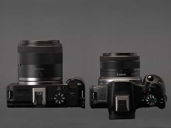 So sánh giá Canon EOS R50 V vs EOS R50